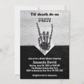 Til Death Party Bridal Dusche Einladung (Rückseite)