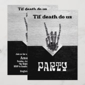 Til Death Party Bridal Dusche Einladung (Vorne/Hinten)