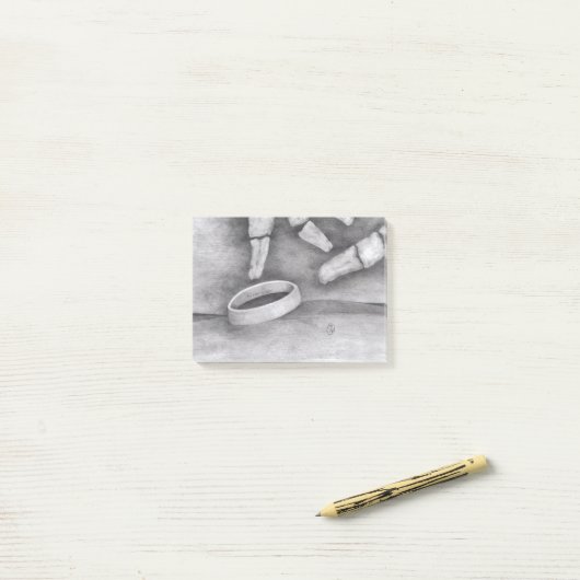 "Til Death" Post-it Klebezettel (Auf Schreibtisch)