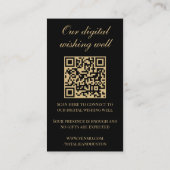 Til Death Skeleton Goth Wedding Registry QR Code Begleitkarte (Rückseite)
