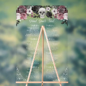 Til Death Skeleton Gothic Wedding Seating Chart Acrylschild (Neutral)