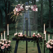 Til Death Skeleton Gothic Wedding Seating Chart Acrylschild