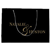 Til Death Skeleton Lovers Tarot Card Goth Wedding Große Geschenktüte (Rückseite)