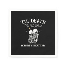 Til Death Skeleton Lovers Tarot Card Goth Wedding