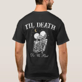 Til Death Skeleton Lovers Tarot Card Goth Wedding T-Shirt (Rückseite)