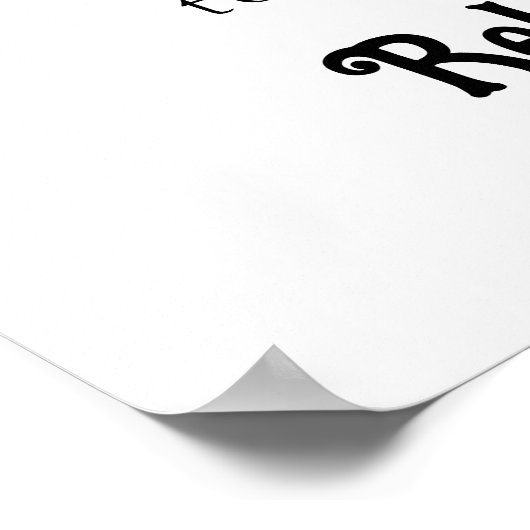 Til Death Skeletons Wedding Welcome Sign Poster (Ecke)