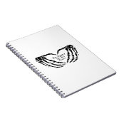 Til Death - Skeletton Herz Hände Notizblock (Rechte Seite)