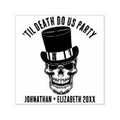 Til Death tu uns Party Custom Groom Goth Skull Permastempel (Design)