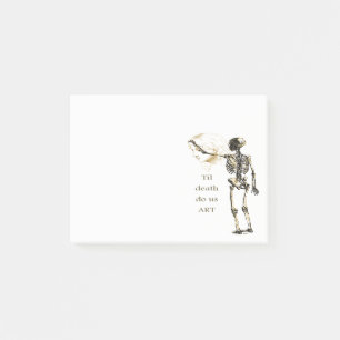 Til Death tun wir ART Fun Inspiration Künstler Zit Post-it Klebezettel