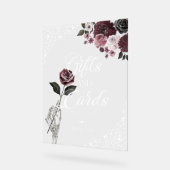 Til Death Watercolor Skelett Rose Gifts & Cards Acrylschild (Winkel)