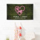 Til Death Wedding Neon Heart Banner (Insitu)