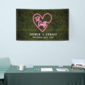 Til Death Wedding Neon Heart Banner (Messeveranstaltung)