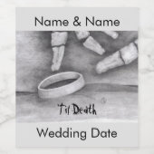 "Til Death" Weinetikett (Einzelnes Label)