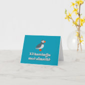 Til hamingju með afmæð, isländischer Geburtstag Karte (Gelbe Blume)