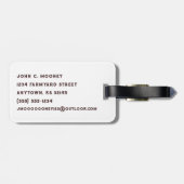 Til the Cows Come Home Two Cows Red Barn Sunrise Gepäckanhänger (Rückseite horizontal)