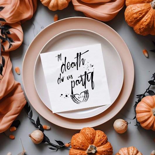 Til Tode tun wir Party Gastgeschenk Hochzeit Serviette