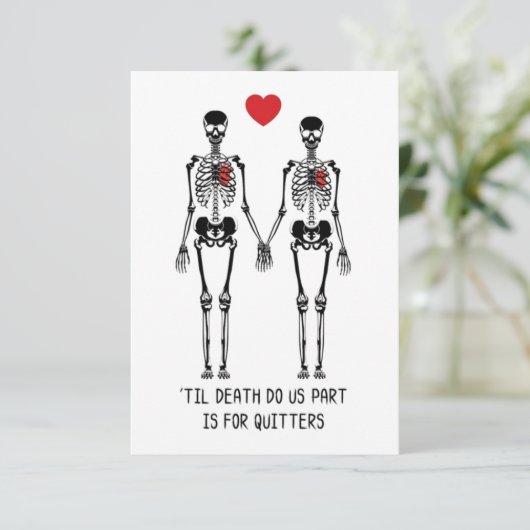 Til Tode, wir sind Teil Dankeskarte (Stehend Vorderseite)