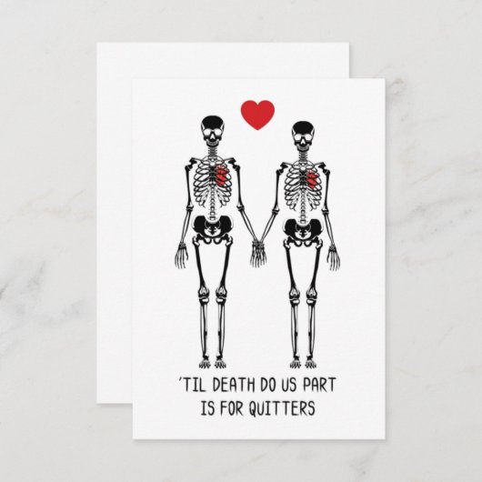 Til Tode, wir sind Teil Dankeskarte (Vorne/Hinten)