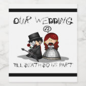 Til Tode, wir sind Teil Weinetikett (Einzelnes Label)