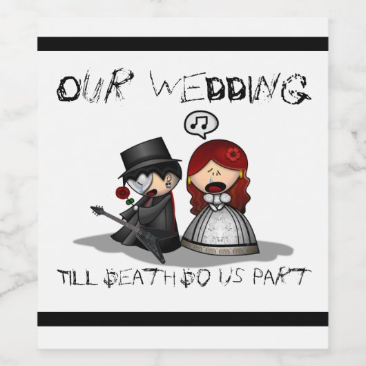 Til Tode, wir sind Teil Weinetikett (Einzelnes Label)