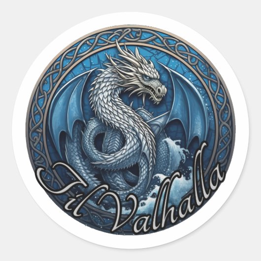 Til Valhalla Sticker (Vorderseite)