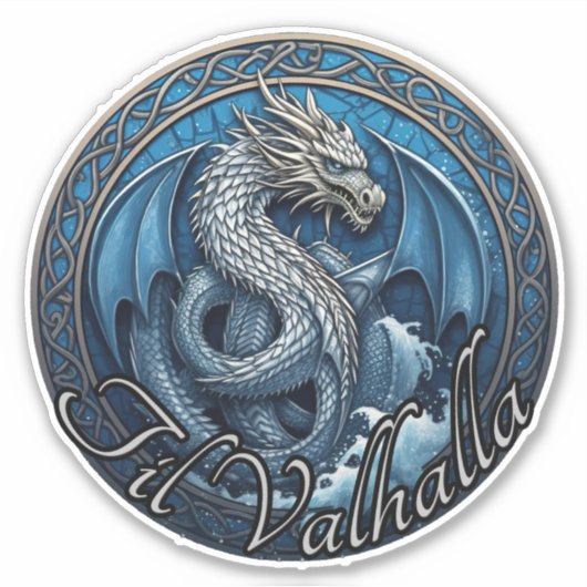 Til Valhalla Vinyl Sticker (Vorderseite)