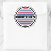 Tilburg City Pride Emblem – Dutch Identity Runder Aufkleber (Tasche)