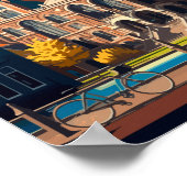 Tilburg Netherlands Travel Art Vintag Poster (Ecke)