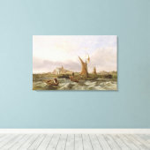 Tilbury Fort - Wind Against the Tide, 1853 (Öl Leinwanddruck (Insitu (Holzboden))