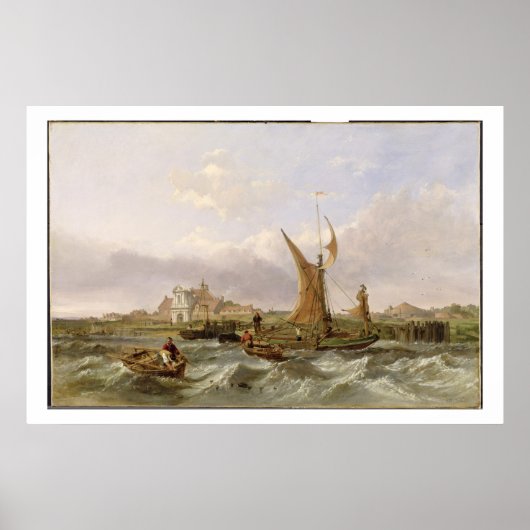 Tilbury Fort - Wind Against the Tide, 1853 (Öl Poster (Vorne)