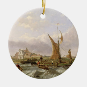 Tilbury-Fort - Wind gegen die Gezeiten, 1853 (Öl Keramikornament