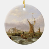 Tilbury-Fort - Wind gegen die Gezeiten, 1853 (Öl Keramikornament (Hinten)