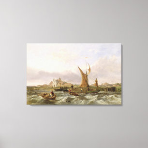 Tilbury-Fort - Wind gegen die Gezeiten, 1853 (Öl Leinwanddruck