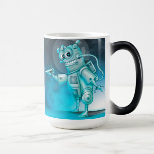 TILDE-ALIEN-ROBOTER-CARTOON verwandelnde Tasse