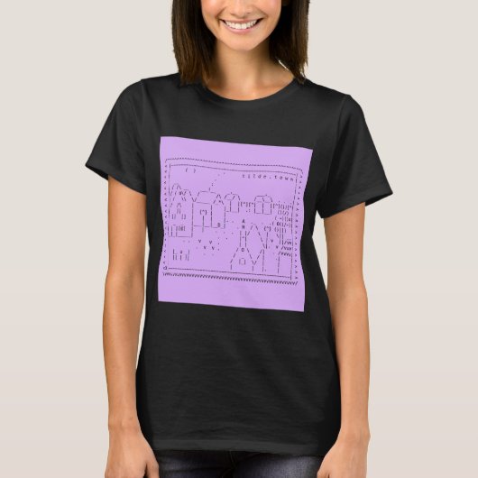 tilde.town ASCII angepasstes Shirt Kunst (Vorderseite)