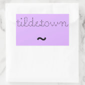 Tilde.town ascii Banneraufkleber Rechteckiger Aufkleber (Tasche)