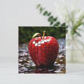 Tile Apple Feiertagskarte (Stehend Vorderseite)