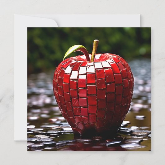 Tile Apple Feiertagskarte (Vorderseite)