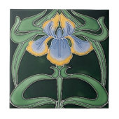Tile - Art Nouveau Iris Fliese (Vorderseite)