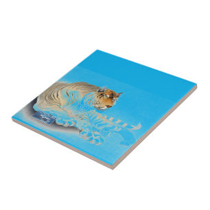 Tile Bright-Blue (Tiger Paws) RFPMDesign ©️ 2024 Fliese