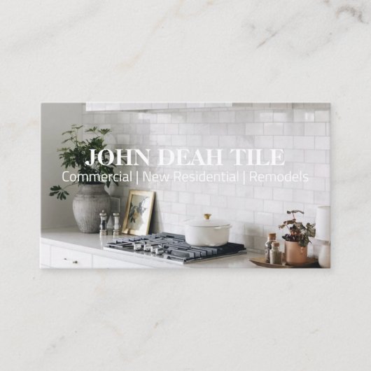 Tile Business Card Visitenkarte (Vorderseite)