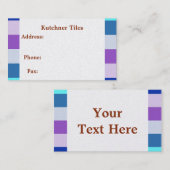 Tile Business Card Visitenkarte (Vorne/Hinten)