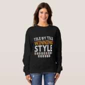 Tile by Tile Gewinner Style Tile Spiel Mahjong Pla Sweatshirt (Vorne ganz)
