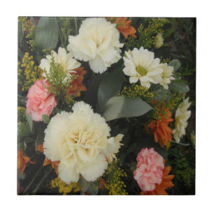 Tile Carnation Bouquet Fliese