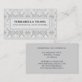 Tile Contractor Business Card Visitenkarte (Vorne/Hinten)