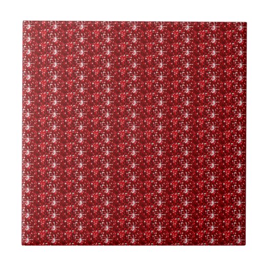 Tile Dark Red Glitzer Fliese (Vorderseite)