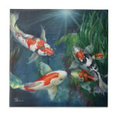 Tile - Der Koi-Teich von Kathy Fliese (Vorderseite)