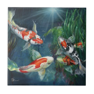 Tile - Der Koi-Teich von Kathy Fliese