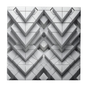 Tile der monochromen Geometrie-Keramik Fliese