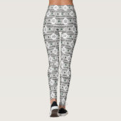 Tile Design With Your Image On 100 Dollar Images  Leggings (Rückseite)